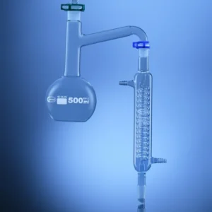 DISTILLATION APPARATUS, CONSISTS OF R.B. FLASK RECOVERY BEND, GRAHAM COIL CONDENSER AND RECEIVER ADAPTER