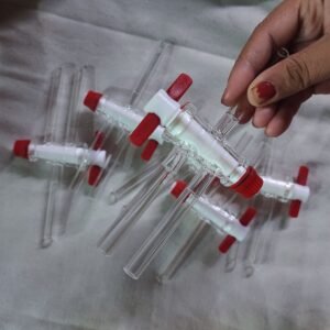 Y-shape stopcock PTFE vacuum checked